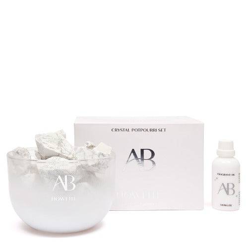 Crystal PotPourri Set Howlite - The Fragrance Room