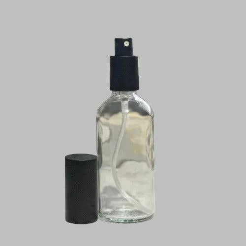 Glass Bottle Clear & Atomiser - The Fragrance Room