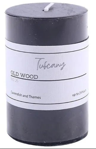 Old Wood Pillar Candle - The Fragrance Room