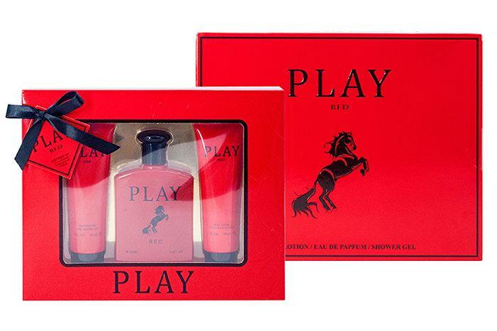 Men's Perfume Gift Set - Play Red - The Fragrance Room