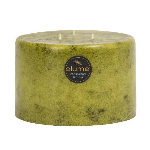 Cedarwood & Moss Pillar Candles - The Fragrance Room