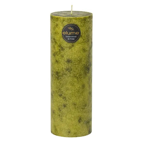 Cedarwood & Moss Pillar Candles