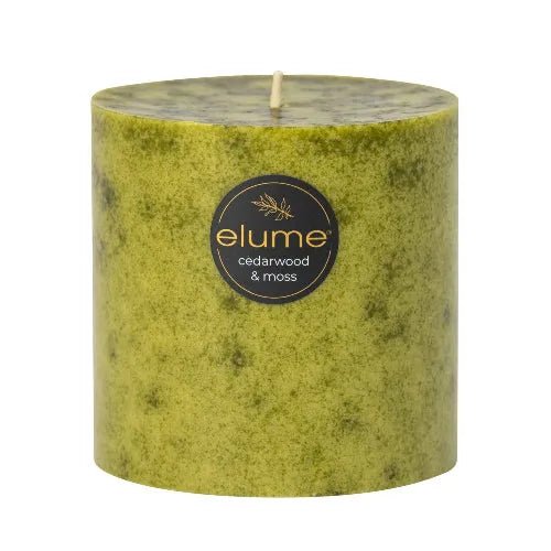 Cedarwood & Moss Pillar Candles - The Fragrance Room