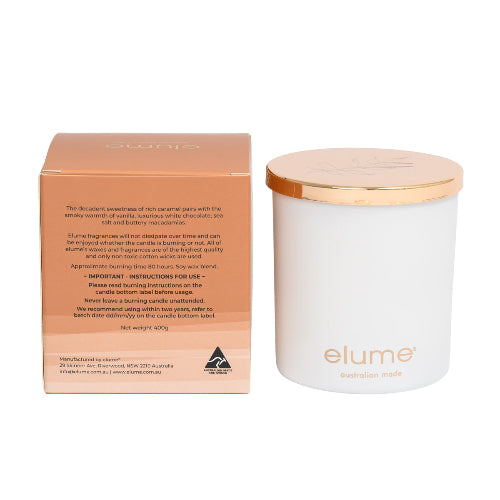Creme Caramel & Macadamia Soy Candle 400g