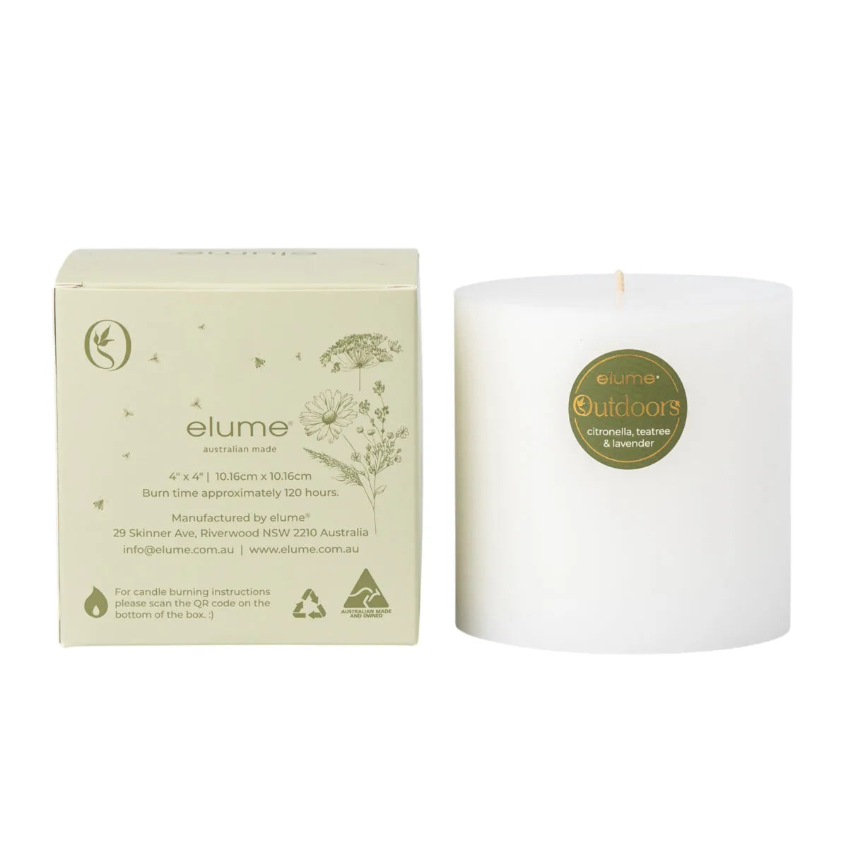 Citronella Lavender & Tea Tree Outdoor Candle 4x4