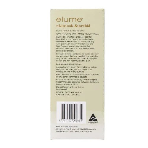 White Oak & Orchid Tealights - The Fragrance Room