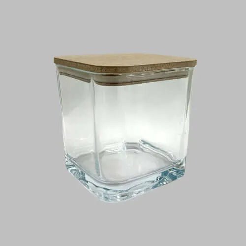 Cube Candle Jar & Lid - The Fragrance Room