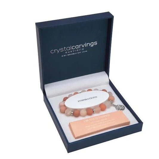 Orange Jasper Tree of Life Bracelet β Matte - The Fragrance Room