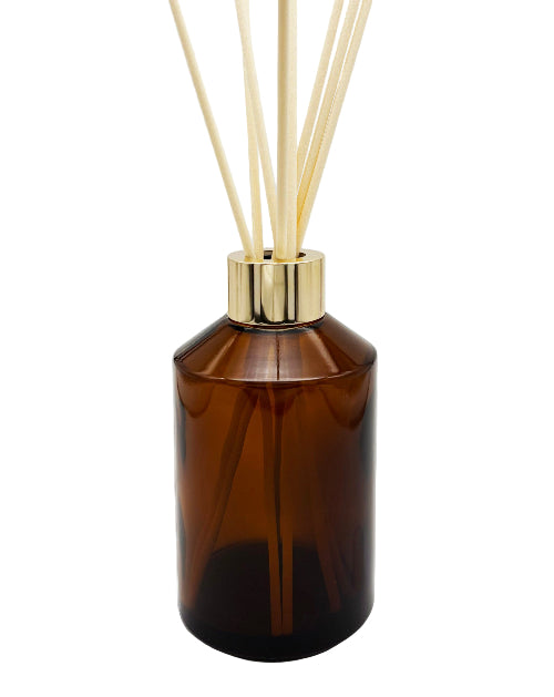Amber Glass Diffuser Bottle Inc Collar