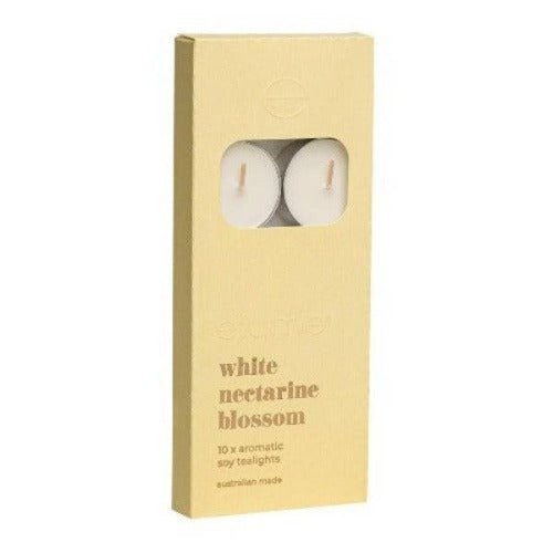 White Nectarine Blossom Tealights - The Fragrance Room