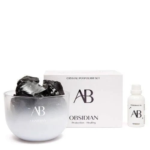 Crystal PotPourri Set Obsidian - The Fragrance Room
