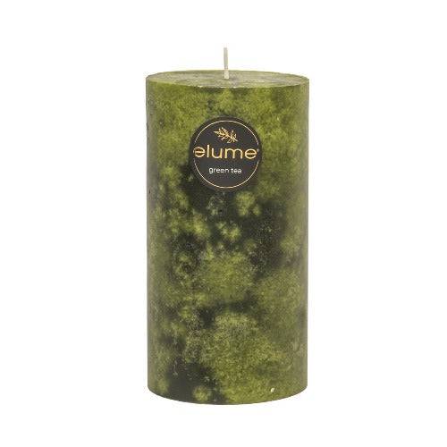 Green Tea Pillar Candle Elume 3x6
