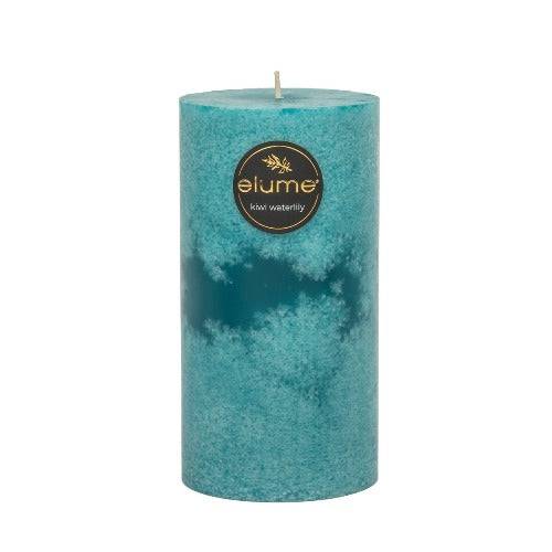 Kiwi Waterlily Pillar Candle 3x6