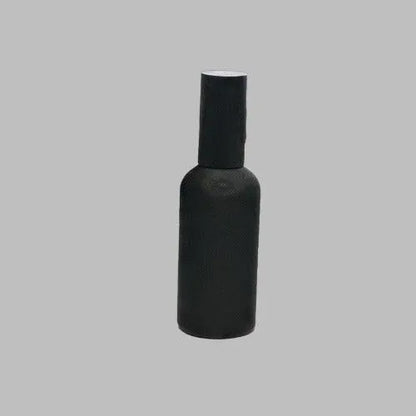 Glass Bottle Matte Black & Atomiser - The Fragrance Room