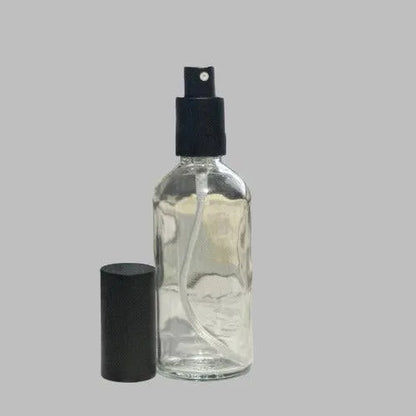 Glass Bottle Clear & Atomiser - The Fragrance Room
