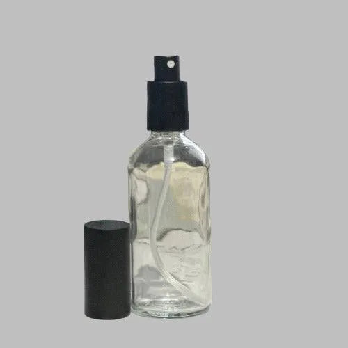 Glass Bottle Clear & Atomiser - The Fragrance Room