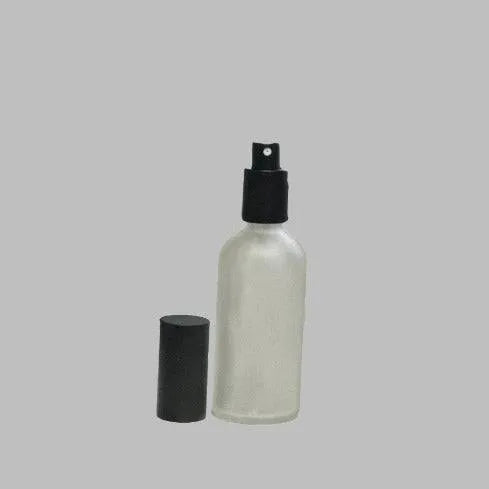 Glass Bottle Frosted & Atomiser - The Fragrance Room