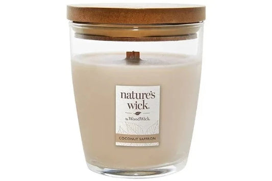 Nature's Wick Coconut Saffron Candle Jar 283g