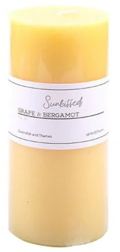 Grape & Bergamot Pillar Candle