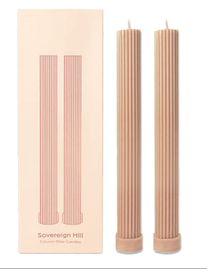 Australian Place Candlesticks 2pc Vanilla Caramel