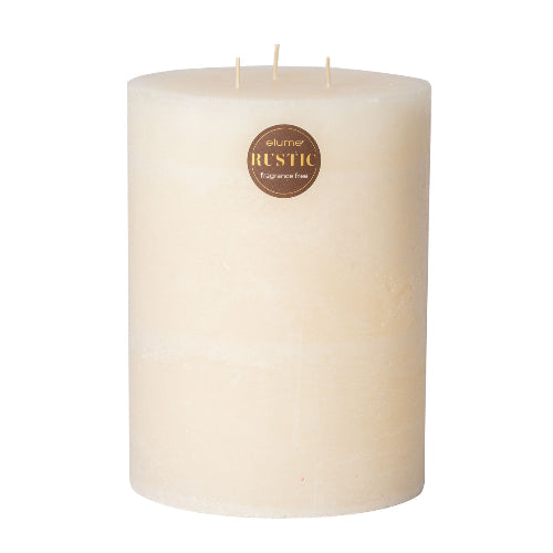 Rustic Cream 15cm X 20cm Pillar Candle