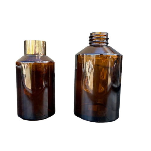 Amber Glass Diffuser Bottle Inc Collar