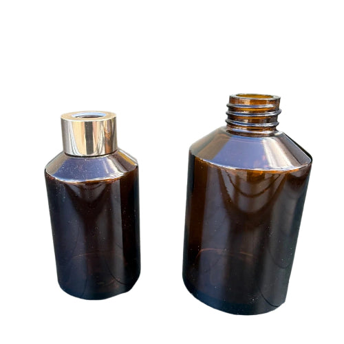 Amber Glass Diffuser Bottle Inc Collar