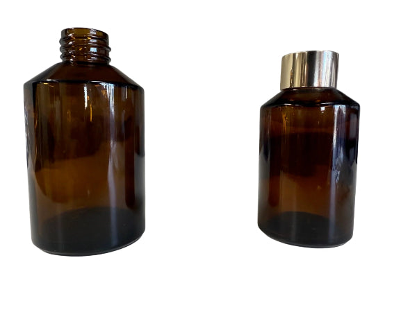 Amber Glass Diffuser Bottle Inc Collar