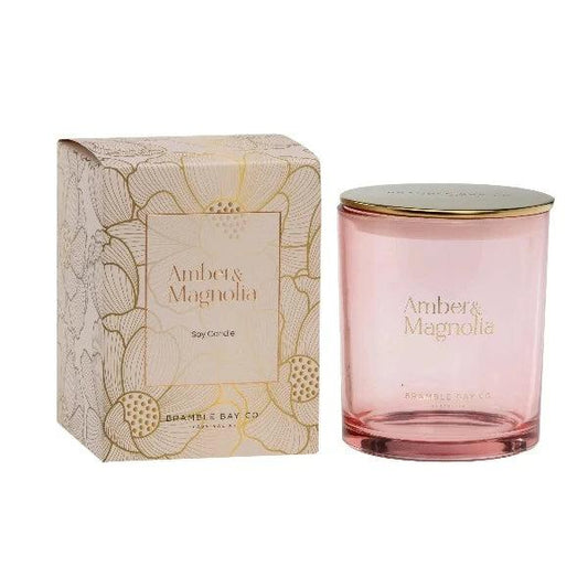 Amber & Magnolia Candle - The Fragrance Room