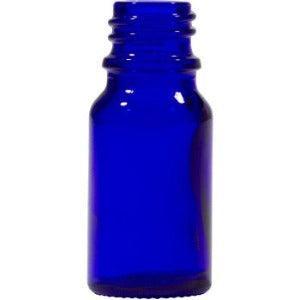 Blue Glass Bottle Round Neck - The Fragrance Room