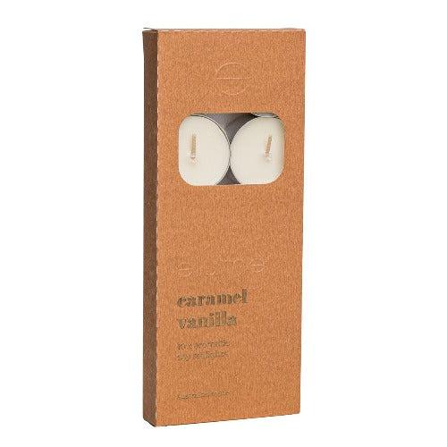 Caramel Vanilla Tealights Pack of 10 - The Fragrance Room