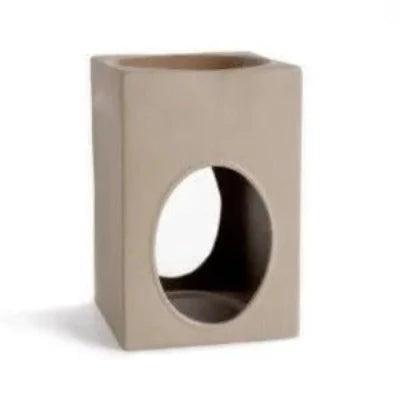 Ceramic Oil Burner Rectangle Stone - The Fragrance Room