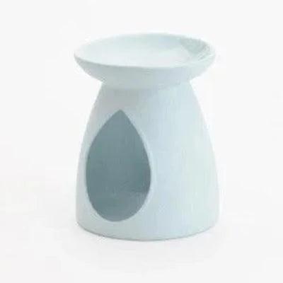Ceramic Oil Burner Tear Drop Soft Green - The Fragrance Room