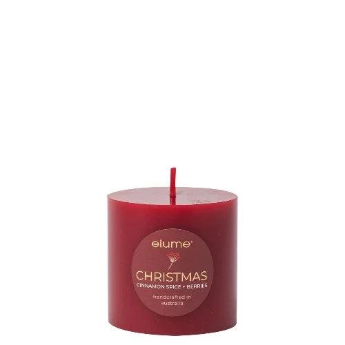 Cinnamon Spice & Berries Pillar Candle 3×3 - The Fragrance Room