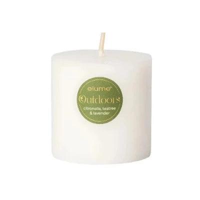 Citronella Lavender & Tea Tree Outdoor Candle White 3x3 - The Fragrance Room