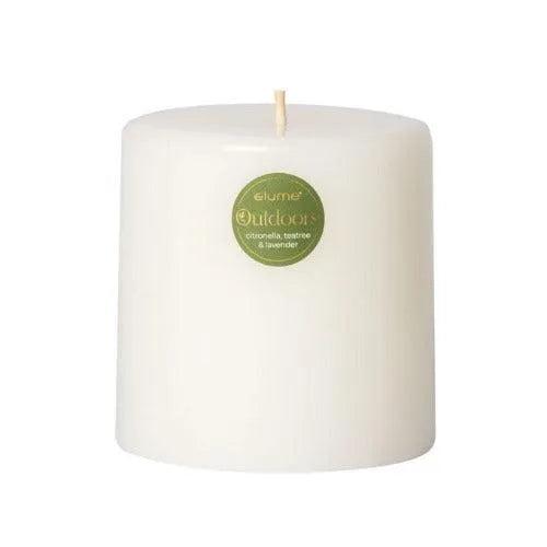 Citronella Lavender Tea Tree Outdoor Candle White Sml - The Fragrance Room