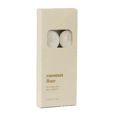 Coconut Lime Tealights Pack of 10 - The Fragrance Room