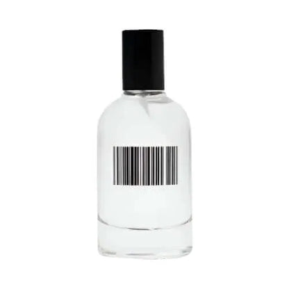 Dedcool Type Fragrance Oil bottle with a barcode, showcasing a sleek and elegant design.