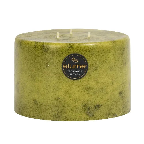 Cedarwood & Moss Pillar Candles