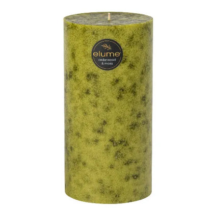Cedarwood & Moss Pillar Candles