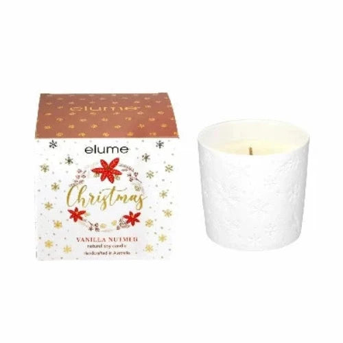 Christmas Vanilla Nutmeg Soy Candle - The Fragrance Room