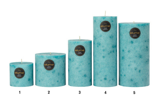 Ocean Blossom Pillar Candles
