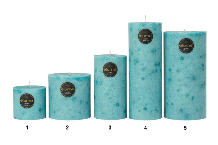 Ocean Blossom Pillar Candles