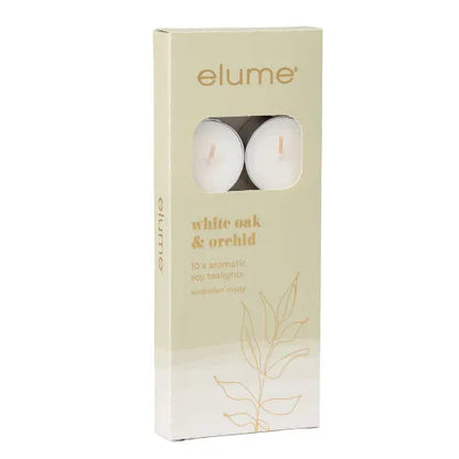 White Oak & Orchid Tealights