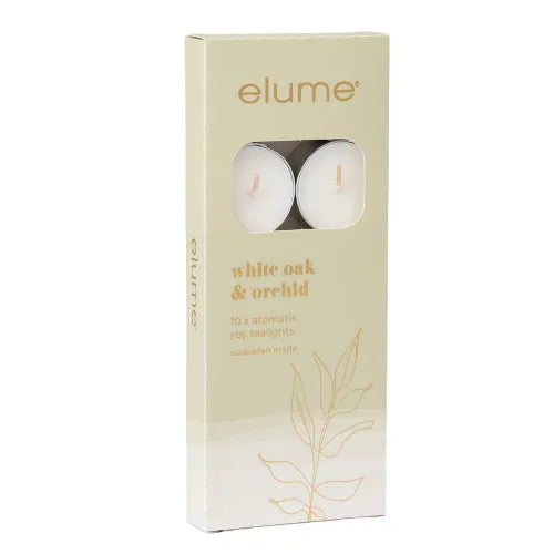 White Oak & Orchid Tealights