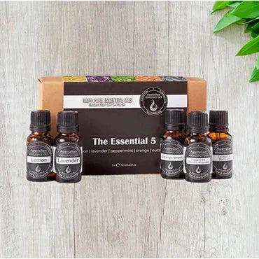 Essential Oil Pack The Essential 5 Certified Organic - The Fragrance Room