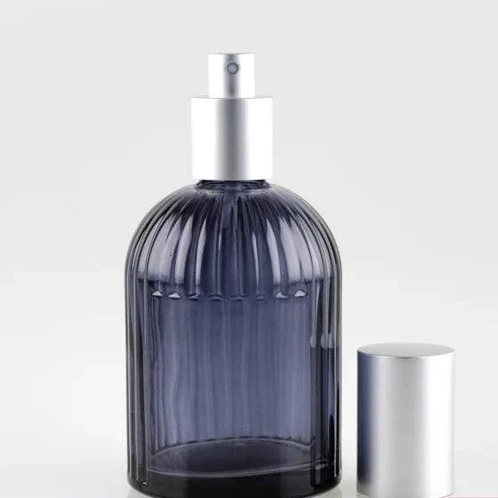 Glass Bottle & Atomiser 250ml Ribbed - The Fragrance Room
