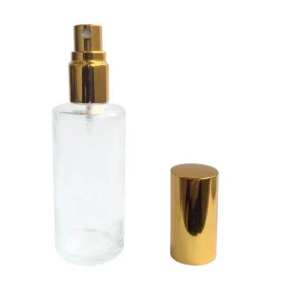 Glass Bottle & Gold Atomiser 100ml - The Fragrance Room