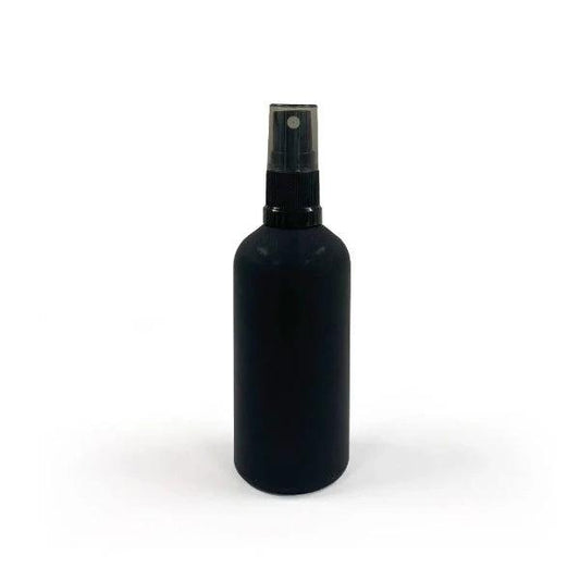 Glass Spray Bottle Matte Black & Black Nozzle 100ml - The Fragrance Room