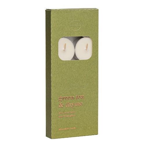 Green Tea & Thyme Tealights - The Fragrance Room